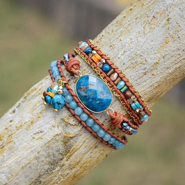 Spiritual Growth Apatite Wrap Bracelet-Your Soul Place